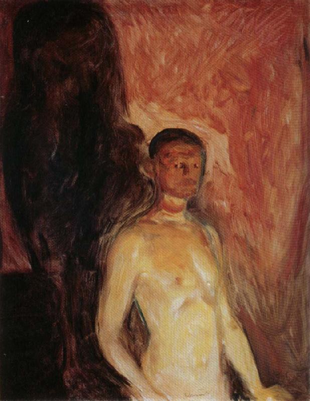 Edvard Munch Self Portrait in Hell